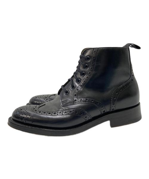 GEORGE WEBB（ジョージウェブ）GEORGE WEBB (ジョージウェブ) ウィングチップブーツ ブラック サイズ:7 Fの古着・服飾アイテム