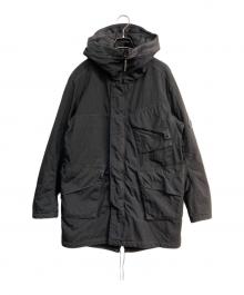 C.P COMPANY（シーピーカンパニー）の古着「Quartz/ガーメントダイ フィッシュテールパーカ」｜ブラック