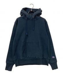 Champion REVERSE WEAVE（チャンピオン リバース ウィーブ）の古着「プルオーバーパーカー」｜ネイビー