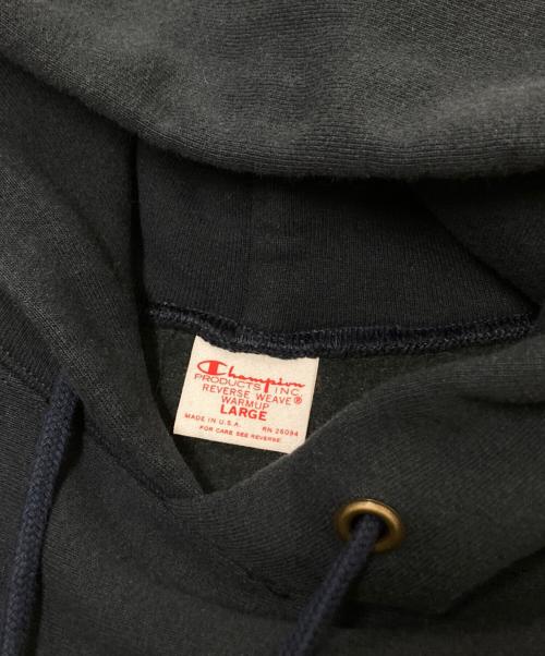 Champion REVERSE WEAVE（チャンピオン リバース ウィーブ）Champion REVERSE WEAVE (チャンピオン リバース ウィーブ) プルオーバーパーカー ネイビー サイズ:Lの古着・服飾アイテム