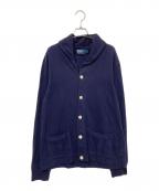POLO RALPH LAURENポロ・ラルフローレン）の古着「コットンショールカラーカーディガン」｜ネイビー