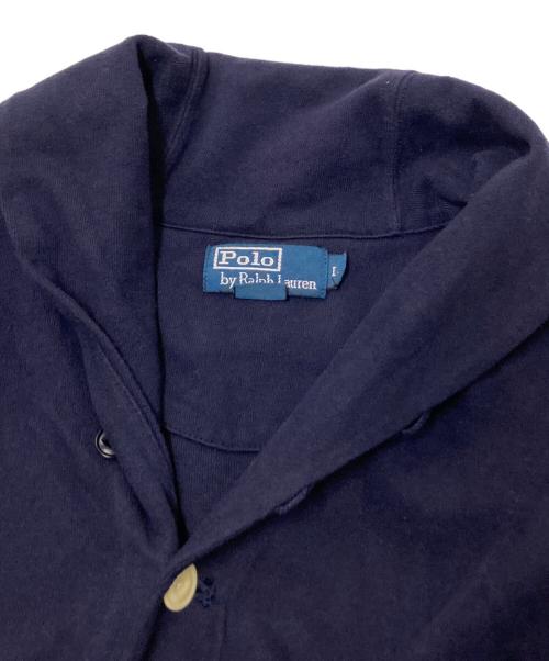 POLO RALPH LAUREN（ポロ・ラルフローレン）POLO RALPH LAUREN (ポロ・ラルフローレン) コットンショールカラーカーディガン ネイビー サイズ:Lの古着・服飾アイテム