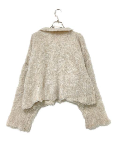 willfully（ウィルフリー）willfully (ウィルフリー) リバーシブル ブラッシュド ライトリー ニット カーディガン ベージュ サイズ:Sの古着・服飾アイテム
