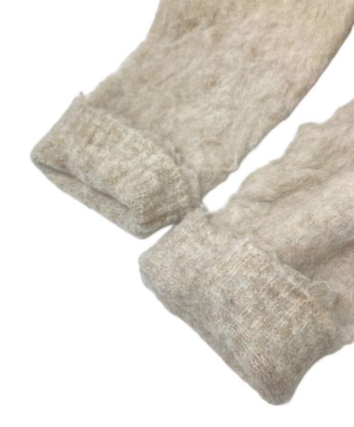 willfully（ウィルフリー）willfully (ウィルフリー) リバーシブル ブラッシュド ライトリー ニット カーディガン ベージュ サイズ:Sの古着・服飾アイテム