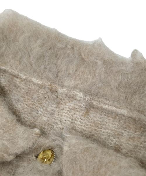 willfully（ウィルフリー）willfully (ウィルフリー) リバーシブル ブラッシュド ライトリー ニット カーディガン ベージュ サイズ:Sの古着・服飾アイテム