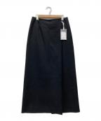 TODAYFULトゥデイフル）の古着「25AW Twill Wrap Skirt」｜ブラック