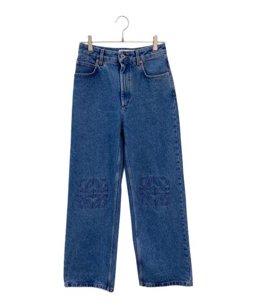 LOEWE（ロエベ）LOEWE (ロエベ) アナグラム バギー ジーンズ インディゴ サイズ:36の古着・服飾アイテム
