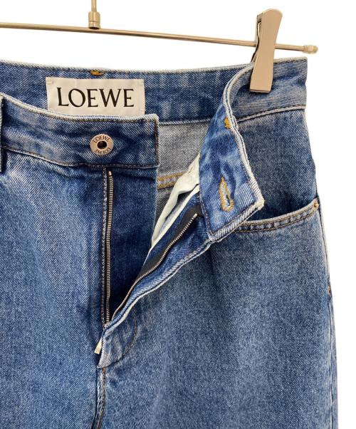 LOEWE（ロエベ）LOEWE (ロエベ) アナグラム バギー ジーンズ インディゴ サイズ:36の古着・服飾アイテム