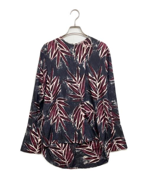 MARNI（マルニ）MARNI (マルニ) バックジップシルクブラウス ネイビー サイズ:38の古着・服飾アイテム