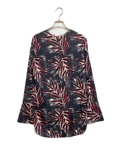 MARNI（マルニ）MARNI (マルニ) バックジップシルクブラウス ネイビー サイズ:38の古着・服飾アイテム