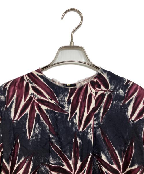 MARNI（マルニ）MARNI (マルニ) バックジップシルクブラウス ネイビー サイズ:38の古着・服飾アイテム