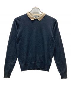 中古・古着通販】JOHN SMEDLEY (ジョンスメドレー) 織ボーダーニット