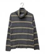 BURBERRY LONDONバーバリーロンドン）の古着「ボーダータートルネックニット FB042-036」｜グレー