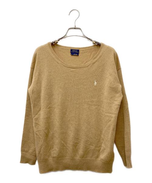 POLO RALPH LAUREN（ポロ・ラルフローレン）POLO RALPH LAUREN (ポロ・ラルフローレン) ウールニット キャメル サイズ:XSの古着・服飾アイテム