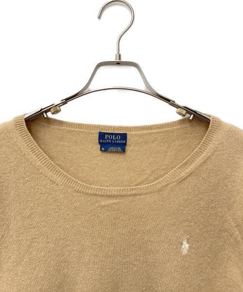 POLO RALPH LAUREN（ポロ・ラルフローレン）POLO RALPH LAUREN (ポロ・ラルフローレン) ウールニット キャメル サイズ:XSの古着・服飾アイテム