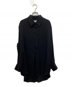 中古・古着通販】DEPAREILLE (デパリエ) フリルブラウス ブラック