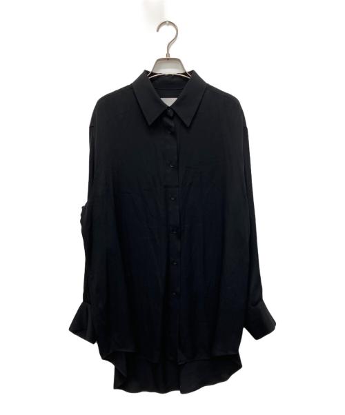 DEPAREILLE（デパリエ）DEPAREILLE (デパリエ) シルクサテンブラウス ブラック サイズ:38の古着・服飾アイテム