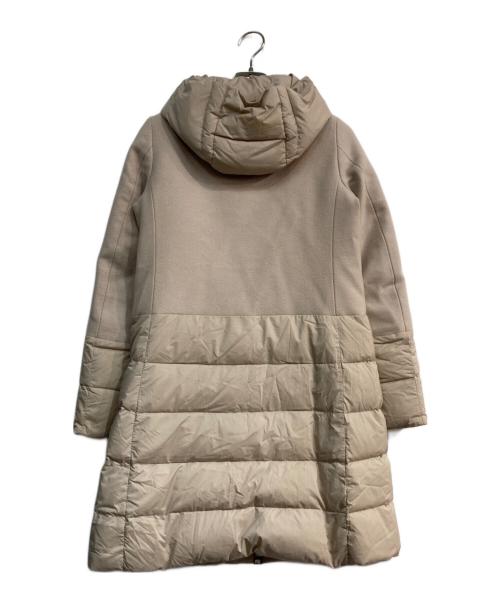 HERNO（ヘルノ）HERNO (ヘルノ) DIAGONAL WOOL AND NUAGE PARKA ベージュ サイズ:38の古着・服飾アイテム
