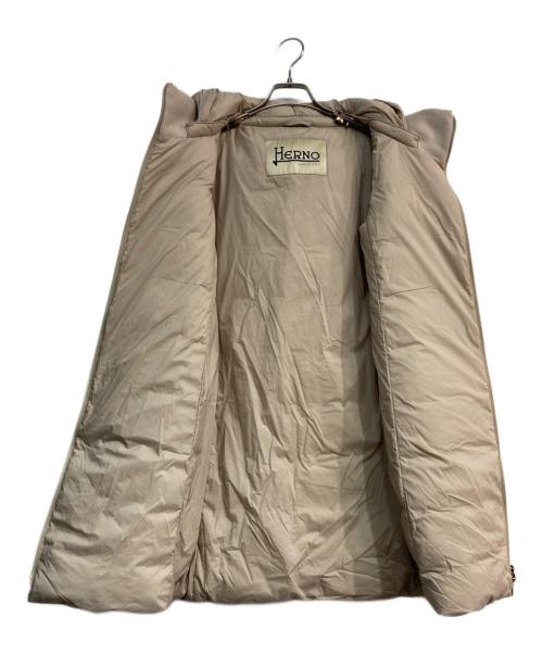 HERNO（ヘルノ）HERNO (ヘルノ) DIAGONAL WOOL AND NUAGE PARKA ベージュ サイズ:38の古着・服飾アイテム