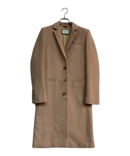 GUCCI（グッチ）GUCCI (グッチ) ウールチェスターコート ベージュ サイズ:36の古着・服飾アイテム
