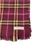 BURBERRY (バーバリー) チェックカシミヤマフラー ボルドー 未使用品：15000円