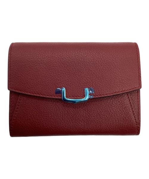 Cartier（カルティエ）Cartier (カルティエ) コンパクトウォレット レッドの古着・服飾アイテム