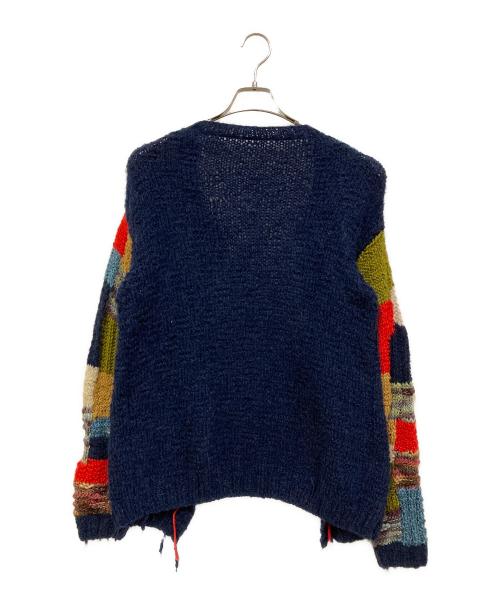 HARAPOS REALES（ハラポスレアレス）Harapos Reales (ハラポスレアレス) モヘア混クルーネックカーディガン ネイビー サイズ:SIZE Freeの古着・服飾アイテム