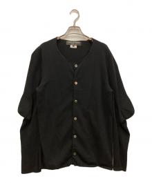 COMME des GARCONS HOMME PLUS（コムデギャルソンオムプリュス）の古着「ソックスデザイン ウールカーディガン」｜ブラック