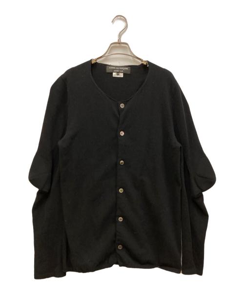 COMME des GARCONS HOMME PLUS（コムデギャルソンオムプリュス）COMME des GARCONS HOMME PLUS (コムデギャルソンオムプリュス) ソックスデザイン ウールカーディガン ブラック サイズ:SIZE Mの古着・服飾アイテム