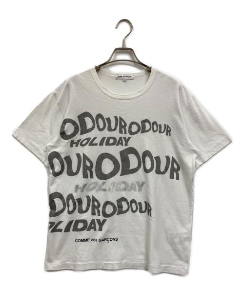 COMME des GARCONS（コムデギャルソン）COMME des GARCONS (コムデギャルソン) HOLIDAY プリントTシャツ ホワイト サイズ:XLの古着・服飾アイテム