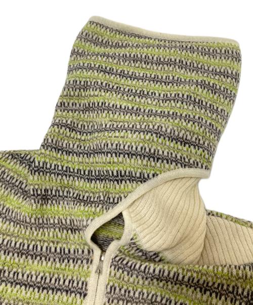 DRIES VAN NOTEN（ドリスヴァンノッテン）DRIES VAN NOTEN (ドリスヴァンノッテン) ニットジャケット 黄緑 サイズ:Sの古着・服飾アイテム