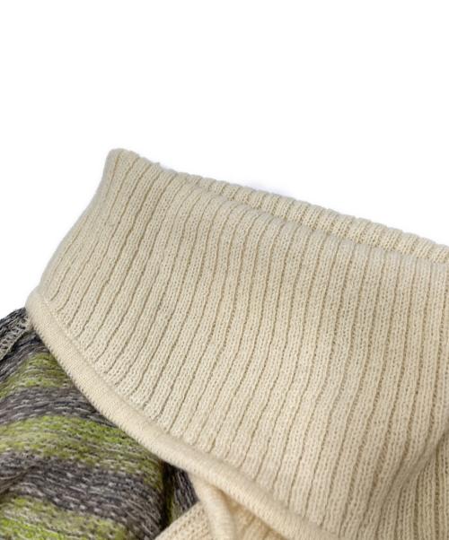 DRIES VAN NOTEN（ドリスヴァンノッテン）DRIES VAN NOTEN (ドリスヴァンノッテン) ニットジャケット 黄緑 サイズ:Sの古着・服飾アイテム