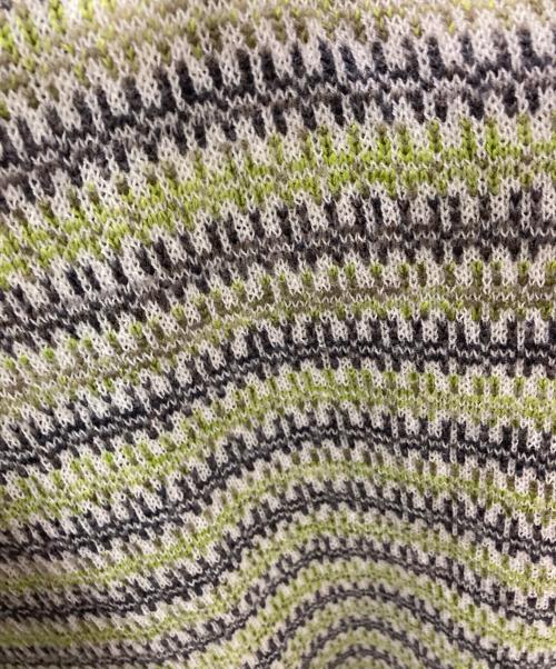 DRIES VAN NOTEN（ドリスヴァンノッテン）DRIES VAN NOTEN (ドリスヴァンノッテン) ニットジャケット 黄緑 サイズ:Sの古着・服飾アイテム