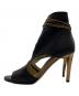 JIMMY CHOO (ジミーチュウ) オープントゥレザーブーティ ブラック サイズ:37：8000円