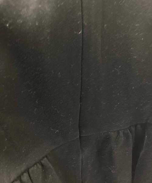 BORDERS at BALCONY（ボーダーズアットバルコニー）BORDERS at BALCONY (ボーダーズアットバルコニー) ペプラムカットソー ブラック サイズ:36の古着・服飾アイテム