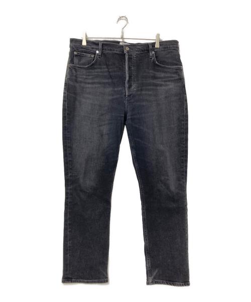 AGOLDE（エーゴールドイー）AGOLDE (エーゴールドイー) RILEY LONG ハイライズストレート ブラック サイズ:34の古着・服飾アイテム