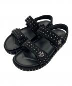 TORY BURCHトリーバーチ）の古着「KIRA SPORT SANDAL」｜ブラック