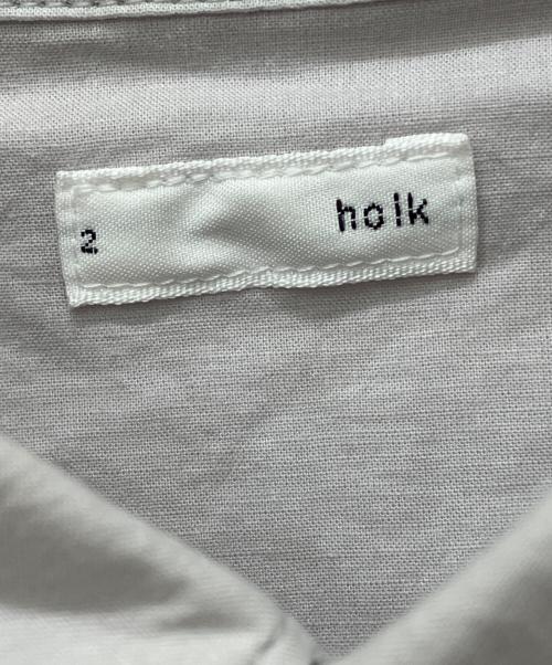 holk（ホーク）holk (ホーク) レギュラーカラーシャツ グレー サイズ:2の古着・服飾アイテム