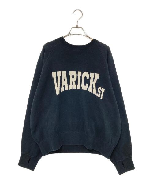 FRAMeWORK（フレームワーク）FRAMeWORK (フレームワーク) ジャガードロゴSWEATニット ネイビー サイズ:下記参照の古着・服飾アイテム