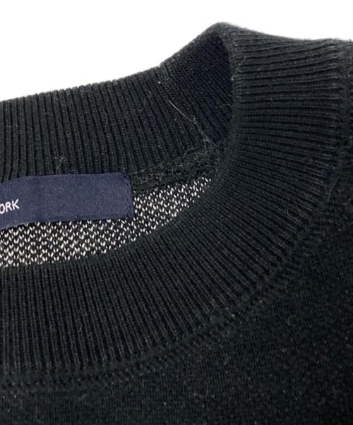 FRAMeWORK（フレームワーク）FRAMeWORK (フレームワーク) ジャガードロゴSWEATニット ネイビー サイズ:下記参照の古着・服飾アイテム