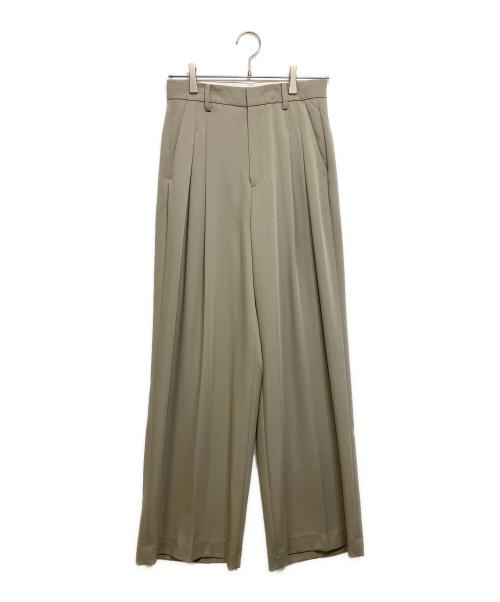 TODAYFUL（トゥデイフル）TODAYFUL (トゥデイフル) Tuck Wide Trousers カーキ サイズ:38の古着・服飾アイテム