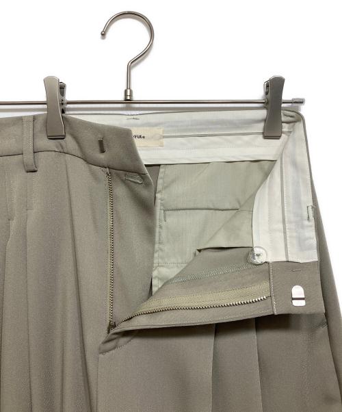 TODAYFUL（トゥデイフル）TODAYFUL (トゥデイフル) Tuck Wide Trousers カーキ サイズ:38の古着・服飾アイテム