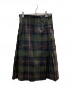 O'NEIL OF DUBLIN×BEAMSオニールオブダブリン×ビームス）の古着「DERRY CHAN キルトスカート」｜グリーン