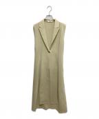 RAW FUDGEローファッジ）の古着「スリットデザインジレワンピース」｜ベージュ