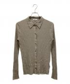 EVERYDAY I LIKE.エヴリデイ アイ ライク）の古着「ICE Poloshirt ニットカーディガン」｜ベージュ