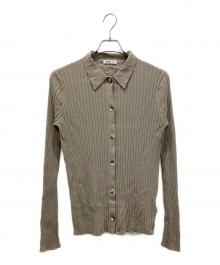 EVERYDAY I LIKE.（エヴリデイ アイ ライク）の古着「ICE Poloshirt ニットカーディガン」｜ベージュ