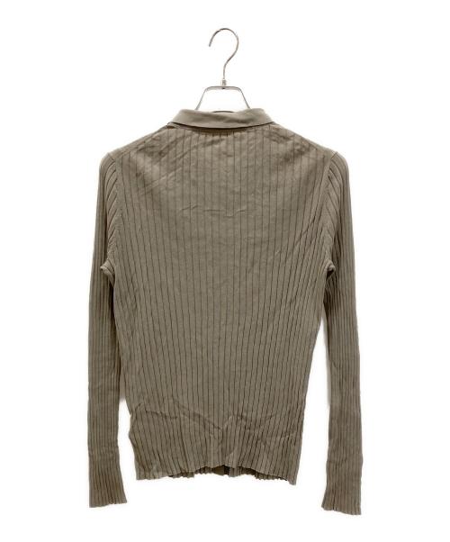 EVERYDAY I LIKE.（エヴリデイ アイ ライク）EVERYDAY I LIKE. (エヴリデイ アイ ライク) ICE Poloshirt ニットカーディガン ベージュ サイズ:freeの古着・服飾アイテム