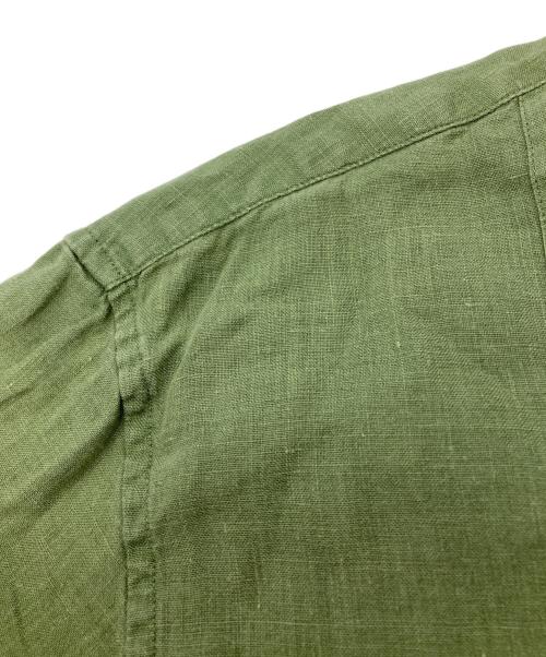 MARGARET HOWELL（マーガレットハウエル）MARGARET HOWELL (マーガレットハウエル) LINEN VOILE SHIRT グリーン サイズ:2の古着・服飾アイテム