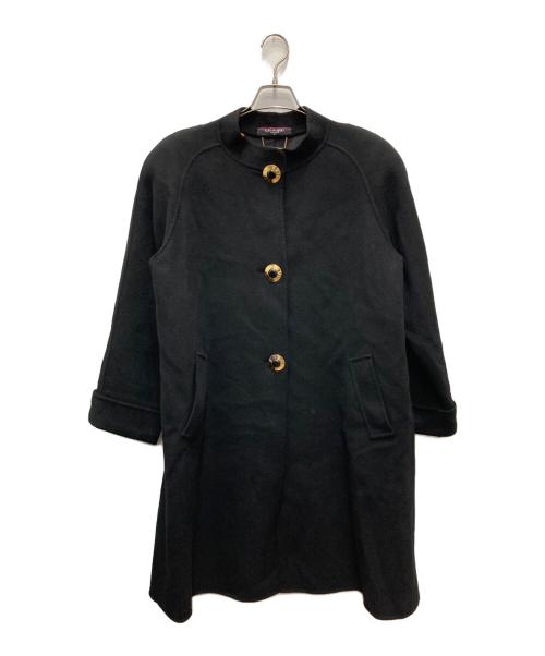 LEONARD（レオナール）LEONARD (レオナール) カシミヤコート ブラック サイズ:9ARの古着・服飾アイテム