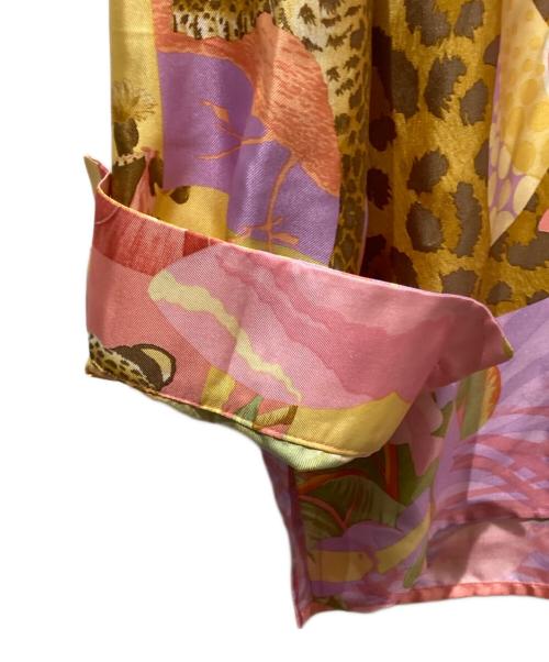 Salvatore Ferragamo（サルヴァトーレ フェラガモ）Salvatore Ferragamo (サルヴァトーレ フェラガモ) ヴィンテージシルクシャツ ピンク サイズ:44の古着・服飾アイテム